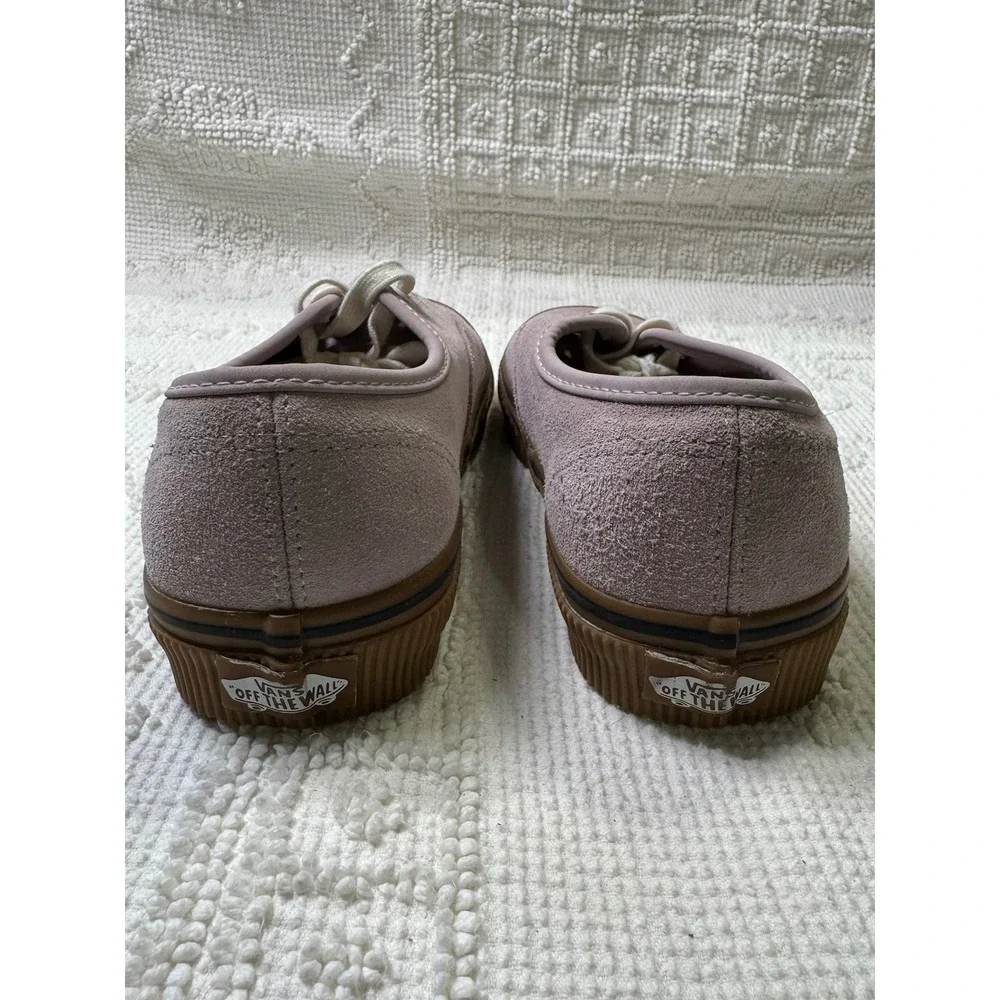 Vans Authentic Stacked Platform Sneakers Lavender Suede Women 7 Men 5.5